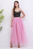 4 Layers 100cm Floor length Skirts for Women Elegant High Waist Pleated Tulle Skirt Bridesmaid Ball Gown Bridesmaid Clothing