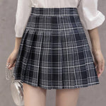 Women Skirt Preppy Style High Waist Chic Stitching Skirts Summer Student Pleated Skirt Women Cute Sweet Girls Dance Skirt