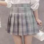 Women Skirt Preppy Style High Waist Chic Stitching Skirts Summer Student Pleated Skirt Women Cute Sweet Girls Dance Skirt