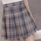 Women Skirt Preppy Style High Waist Chic Stitching Skirts Summer Student Pleated Skirt Women Cute Sweet Girls Dance Skirt