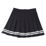 Women Skirt Preppy Style High Waist Chic Stitching Skirts Summer Student Pleated Skirt Women Cute Sweet Girls Dance Skirt