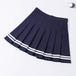 Women Skirt Preppy Style High Waist Chic Stitching Skirts Summer Student Pleated Skirt Women Cute Sweet Girls Dance Skirt