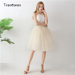 5 Layers 65cm Black Pleated skirt Sexy Midi Tulle skirt High Waist Full Lining Adult Tutu Korean Style Women