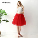 5 Layers 65cm Black Pleated skirt Sexy Midi Tulle skirt High Waist Full Lining Adult Tutu Korean Style Women