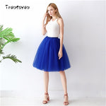 5 Layers 65cm Black Pleated skirt Sexy Midi Tulle skirt High Waist Full Lining Adult Tutu Korean Style Women