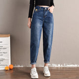 Spring Autumn jeans 2019 new Korean fashion casual tide high waist jeans plus size femme jeans women jeans loose harem pants