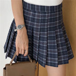 Women Skirt Preppy Style High Waist Chic Stitching Skirts Summer Student Pleated Skirt Women Cute Sweet Girls Dance Skirt