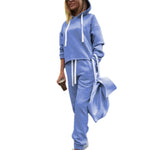 2019 Autumn Winter Women Tracksuit Long Sleeve Thicken Hooded Sweatshirts 2 Piece Set Casual Sport Suit Women Tracksuit Set