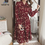 VOZRO Chiffon Shivering Sexy Winter Maxi Party Long Autumn Bodycon Dress Elegant Women Vestido Dresses Clothes Befree Vintage