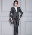 New Autumn Winter Professional Pantsuits With Jackets And Pants Office ladies Business Women Pant Suits Female Trousers Sets