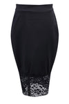 Sexy Lace Transparent Skirt Women Formal Stretch High Waist Short Lace Skirt Pencil Skirt Red Black Skirt